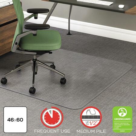 Deflecto Chair Mat, High Pile Carpet, 46"x60", Clr CM15443F